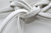 Authentic GUCCI Drawstring Shoulder Hand Bag Leather 0014030 White H9771