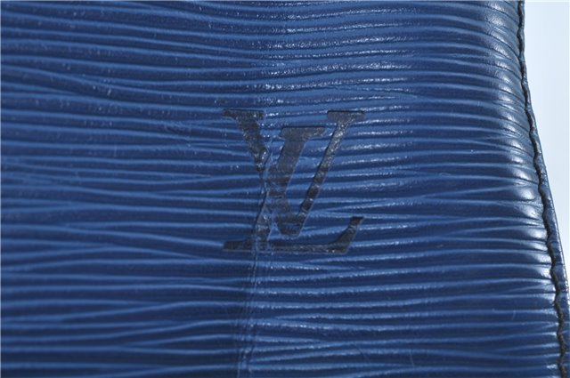 Authentic Louis Vuitton Epi Speedy 30 Hand Bag Blue M43005 LV H9773