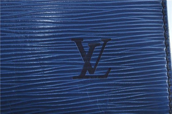 Authentic Louis Vuitton Epi Speedy 30 Hand Bag Blue M43005 LV H9773