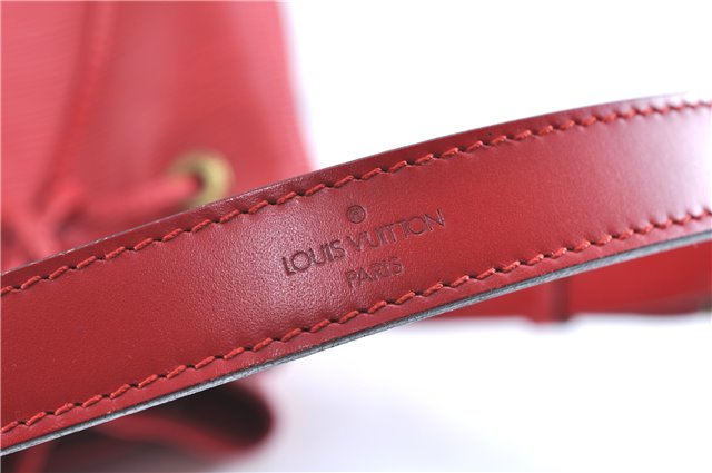 Authentic Louis Vuitton Epi Noe Red Shoulder Bag M44007 LV H9776