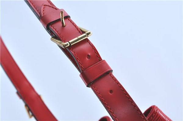Authentic Louis Vuitton Epi Noe Red Shoulder Bag M44007 LV H9776
