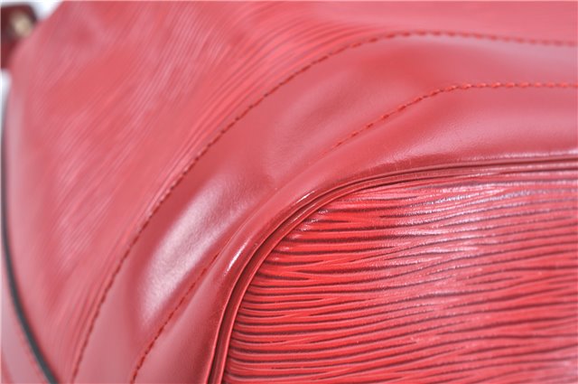 Authentic Louis Vuitton Epi Noe Red Shoulder Bag M44007 LV H9776