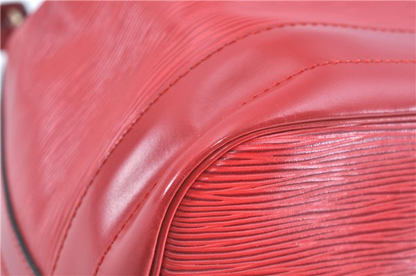 Authentic Louis Vuitton Epi Noe Red Shoulder Bag M44007 LV H9776