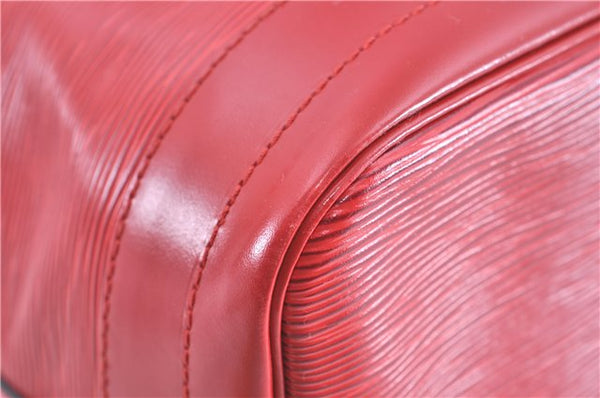 Authentic Louis Vuitton Epi Noe Red Shoulder Bag M44007 LV H9776