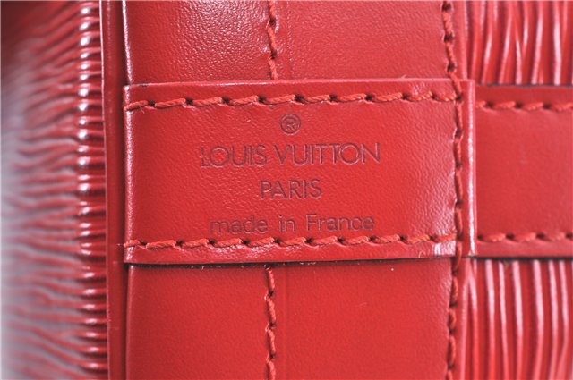 Authentic Louis Vuitton Epi Noe Red Shoulder Bag M44007 LV H9776