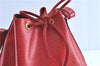 Authentic Louis Vuitton Epi Noe Red Shoulder Bag M44007 LV H9776