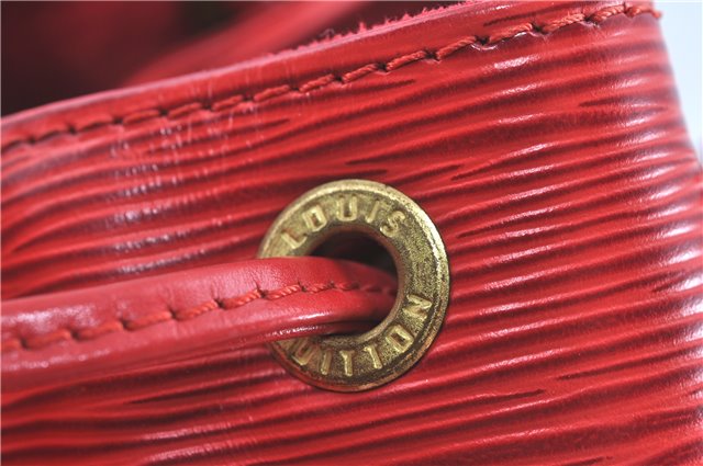 Authentic Louis Vuitton Epi Noe Red Shoulder Bag M44007 LV H9776