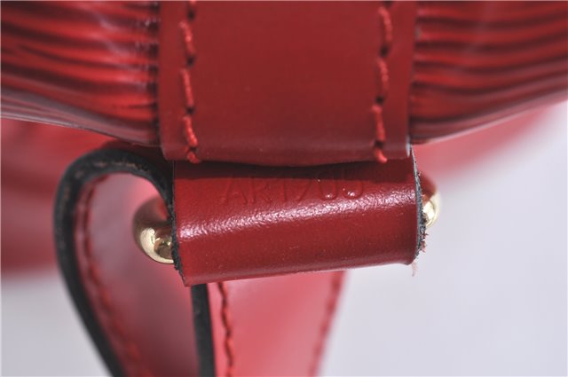 Authentic Louis Vuitton Epi Noe Red Shoulder Bag M44007 LV H9776