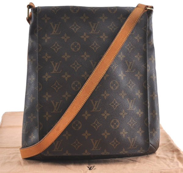 Authentic Louis Vuitton Monogram Musette Shoulder Cross Body Bag M51256 LV H9777