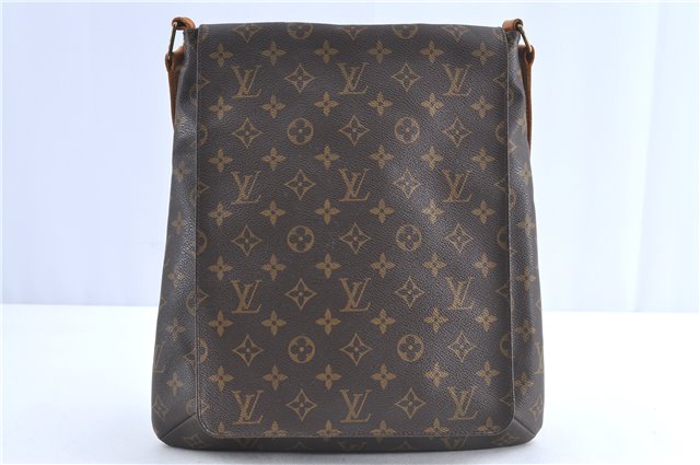 Authentic Louis Vuitton Monogram Musette Shoulder Cross Body Bag M51256 LV H9777