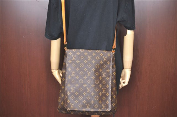 Authentic Louis Vuitton Monogram Musette Shoulder Cross Body Bag M51256 LV H9777
