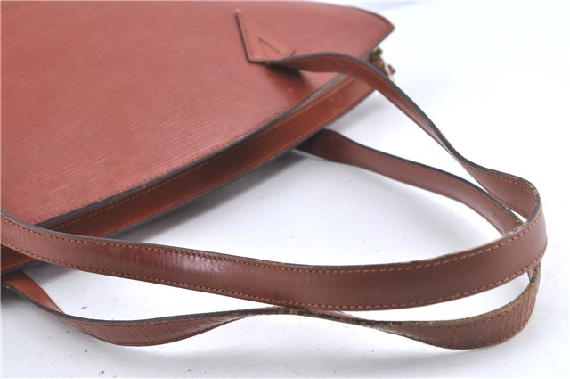 Auth Louis Vuitton Epi Saint Jacques Shopping Shoulder Bag Brown M52263 LV H9782