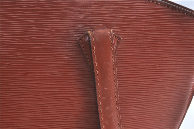 Auth Louis Vuitton Epi Saint Jacques Shopping Shoulder Bag Brown M52263 LV H9782