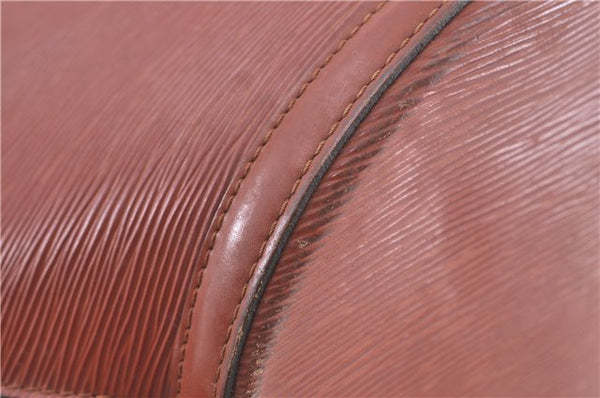 Auth Louis Vuitton Epi Saint Jacques Shopping Shoulder Bag Brown M52263 LV H9782