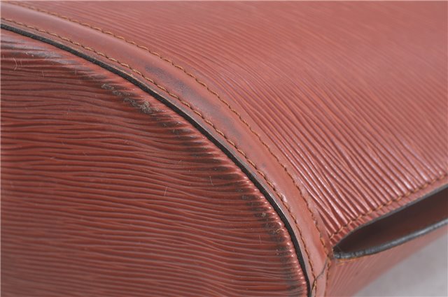 Auth Louis Vuitton Epi Saint Jacques Shopping Shoulder Bag Brown M52263 LV H9782