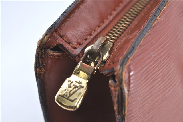 Auth Louis Vuitton Epi Saint Jacques Shopping Shoulder Bag Brown M52263 LV H9782