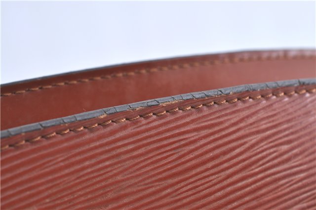 Auth Louis Vuitton Epi Saint Jacques Shopping Shoulder Bag Brown M52263 LV H9782