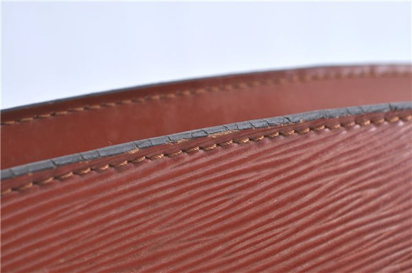 Auth Louis Vuitton Epi Saint Jacques Shopping Shoulder Bag Brown M52263 LV H9782