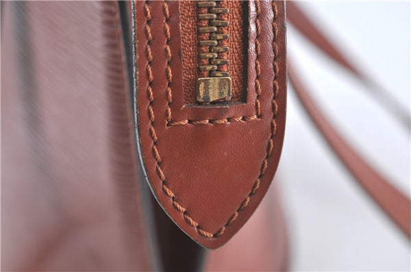 Auth Louis Vuitton Epi Saint Jacques Shopping Shoulder Bag Brown M52263 LV H9782