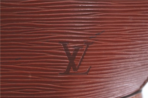 Auth Louis Vuitton Epi Saint Jacques Shopping Shoulder Bag Brown M52263 LV H9782