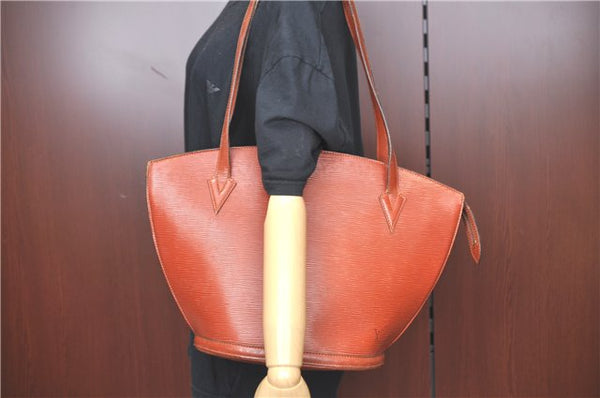 Auth Louis Vuitton Epi Saint Jacques Shopping Shoulder Bag Brown M52263 LV H9782