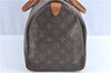 Authentic Louis Vuitton Monogram Speedy 35 Hand Bag M41524 LV H9788