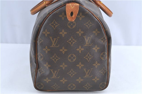 Authentic Louis Vuitton Monogram Speedy 35 Hand Bag M41524 LV H9788