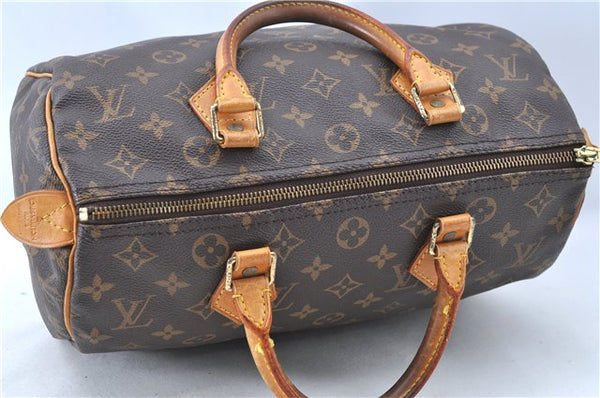 Authentic Louis Vuitton Monogram Speedy 30 Hand Bag M41526 LV H9790