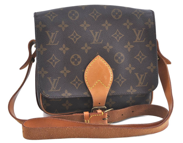 Auth Louis Vuitton Monogram Cartouchiere MM Shoulder Cross Bag M51253 LV H9794