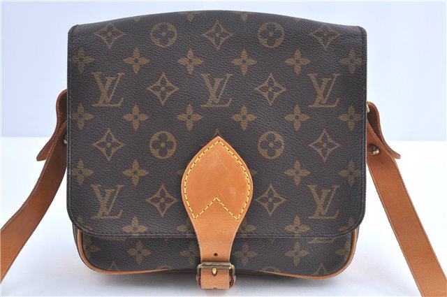 Auth Louis Vuitton Monogram Cartouchiere MM Shoulder Cross Bag M51253 LV H9794