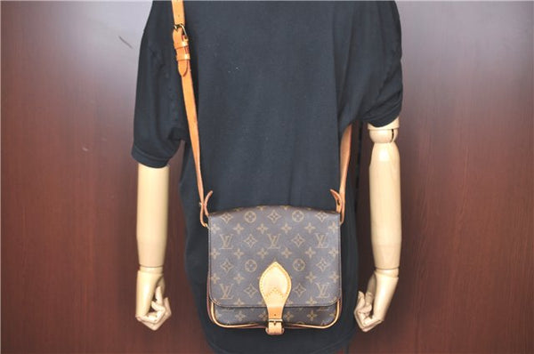 Auth Louis Vuitton Monogram Cartouchiere MM Shoulder Cross Bag M51253 LV H9794