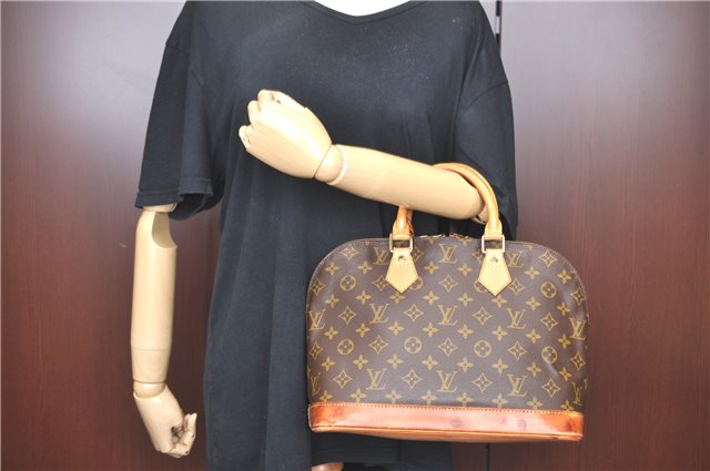 Authentic Louis Vuitton Monogram Alma Hand Bag M51130 LV H9796