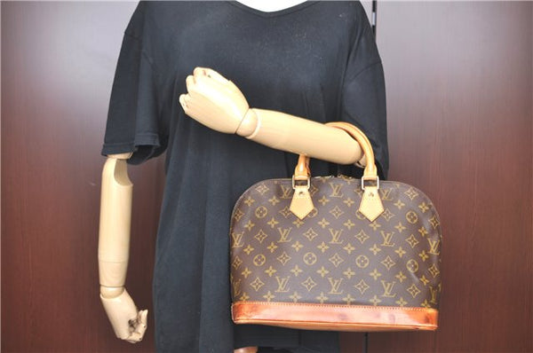 Authentic Louis Vuitton Monogram Alma Hand Bag M51130 LV H9796