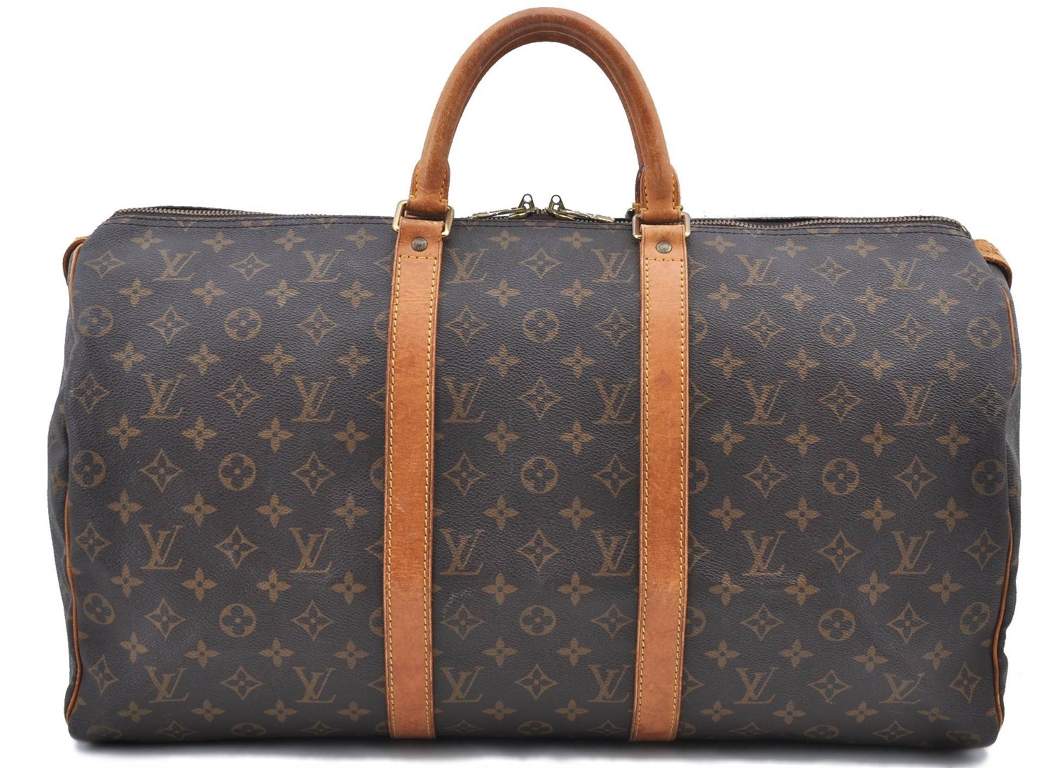 Authentic Louis Vuitton Monogram Keepall 50 Boston Bag M41426 LV H9797