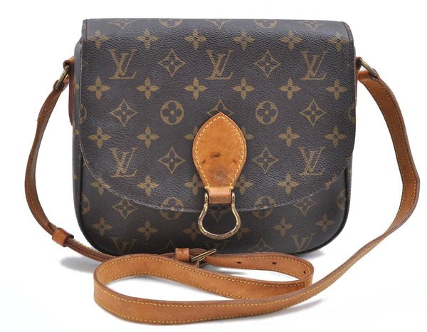 Auth Louis Vuitton Monogram Saint Cloud GM Shoulder Cross Bag M51242 LV H9802