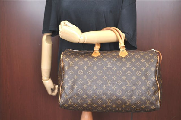 Authentic Louis Vuitton Monogram Speedy 40 Hand Bag M41522 LV H9814