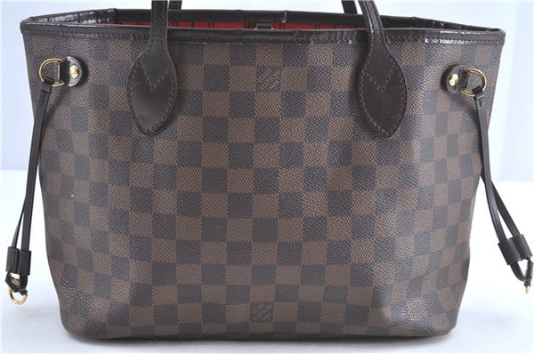 Authentic Louis Vuitton Damier Neverfull PM Tote Bag N51109 LV H9822