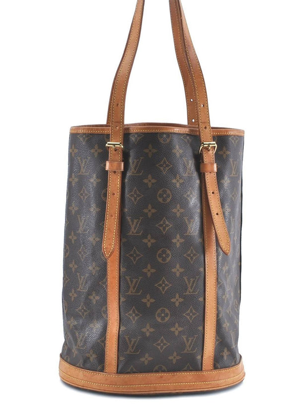Authentic Louis Vuitton Monogram Bucket GM Shoulder Bag M42236 LV H9826