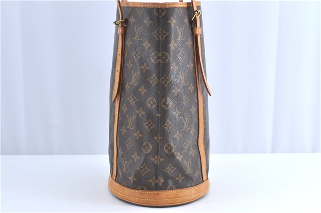 Authentic Louis Vuitton Monogram Bucket GM Shoulder Bag M42236 LV H9826