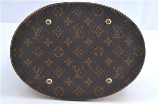 Authentic Louis Vuitton Monogram Bucket GM Shoulder Bag M42236 LV H9826