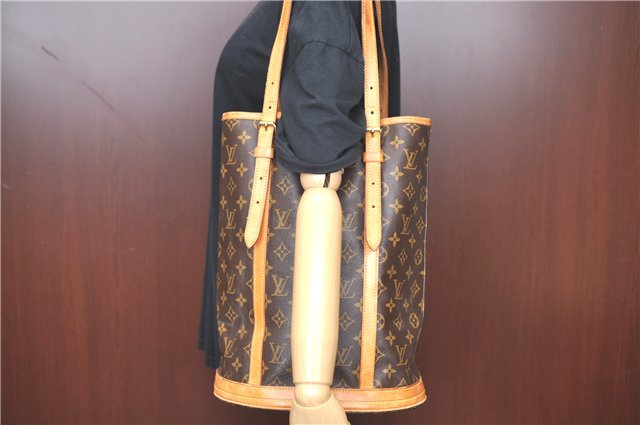 Authentic Louis Vuitton Monogram Bucket GM Shoulder Bag M42236 LV H9826