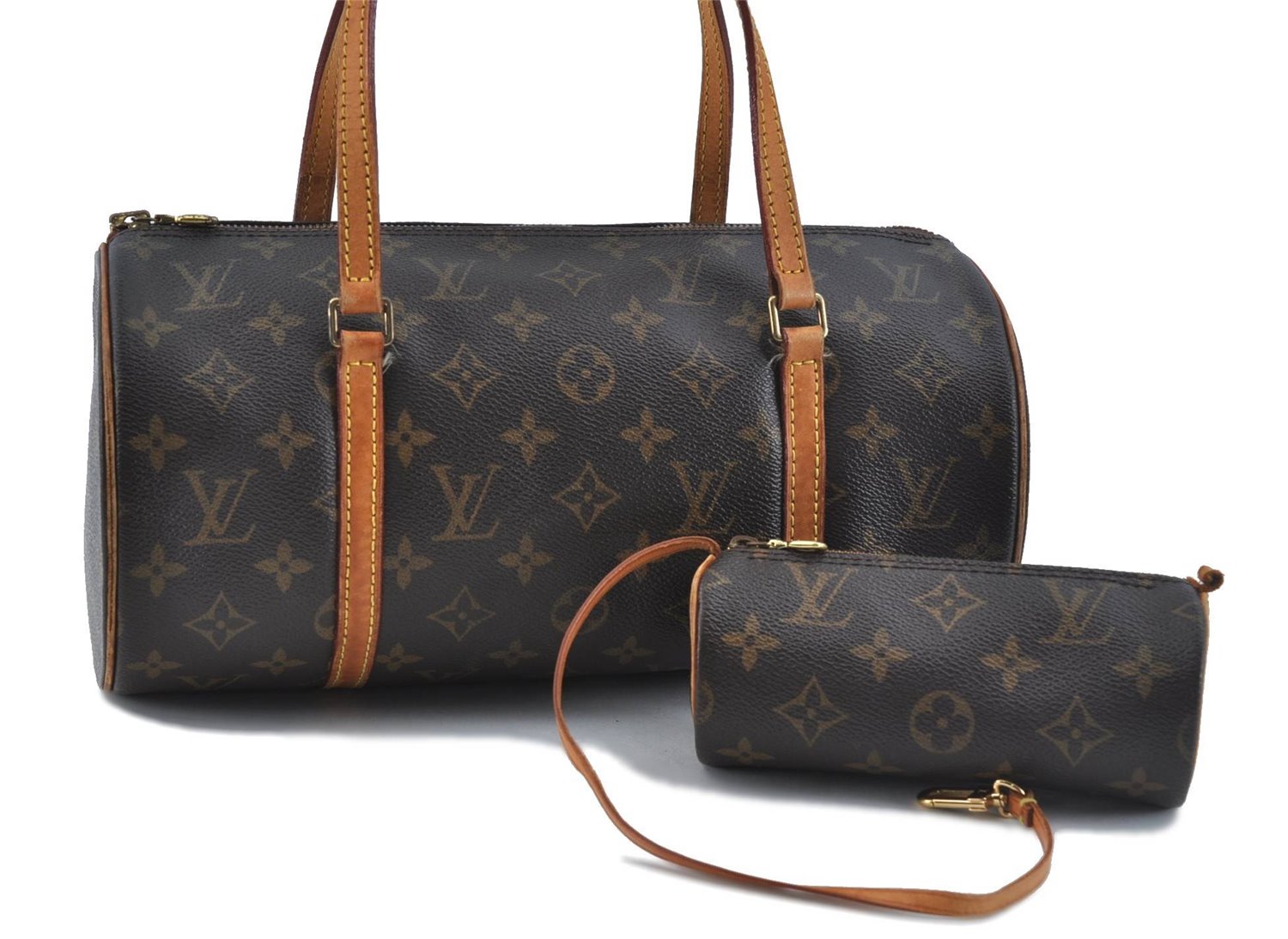 Authentic Louis Vuitton Monogram Papillon 30 Hand Bag M51385 LV H9827