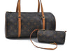 Authentic Louis Vuitton Monogram Papillon 30 Hand Bag M51385 LV H9827
