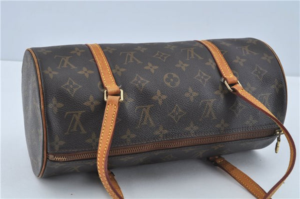 Authentic Louis Vuitton Monogram Papillon 30 Hand Bag M51385 LV H9827
