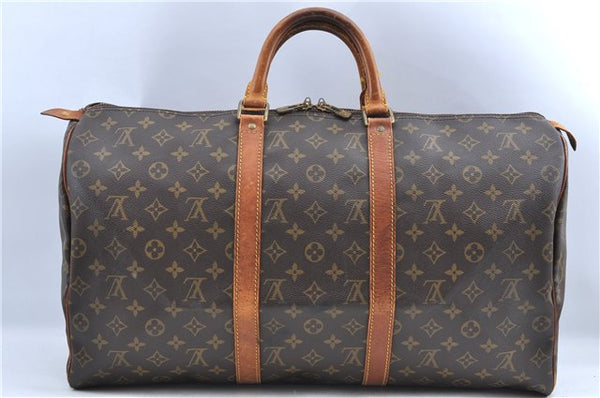 Authentic Louis Vuitton Monogram Keepall 50 Travel Boston Bag M41426 LV H9828