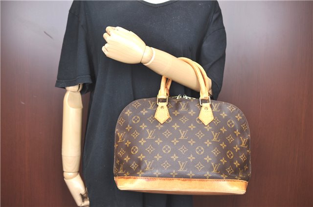Authentic Louis Vuitton Monogram Alma Hand Bag M51130 LV H9830