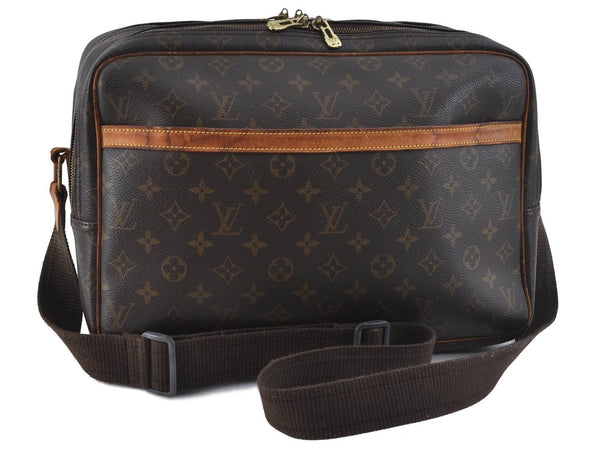 Auth Louis Vuitton Monogram Reporter GM Shoulder Cross Body Bag M45252 LV H9831