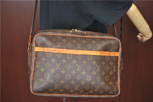 Auth Louis Vuitton Monogram Reporter GM Shoulder Cross Body Bag M45252 LV H9831