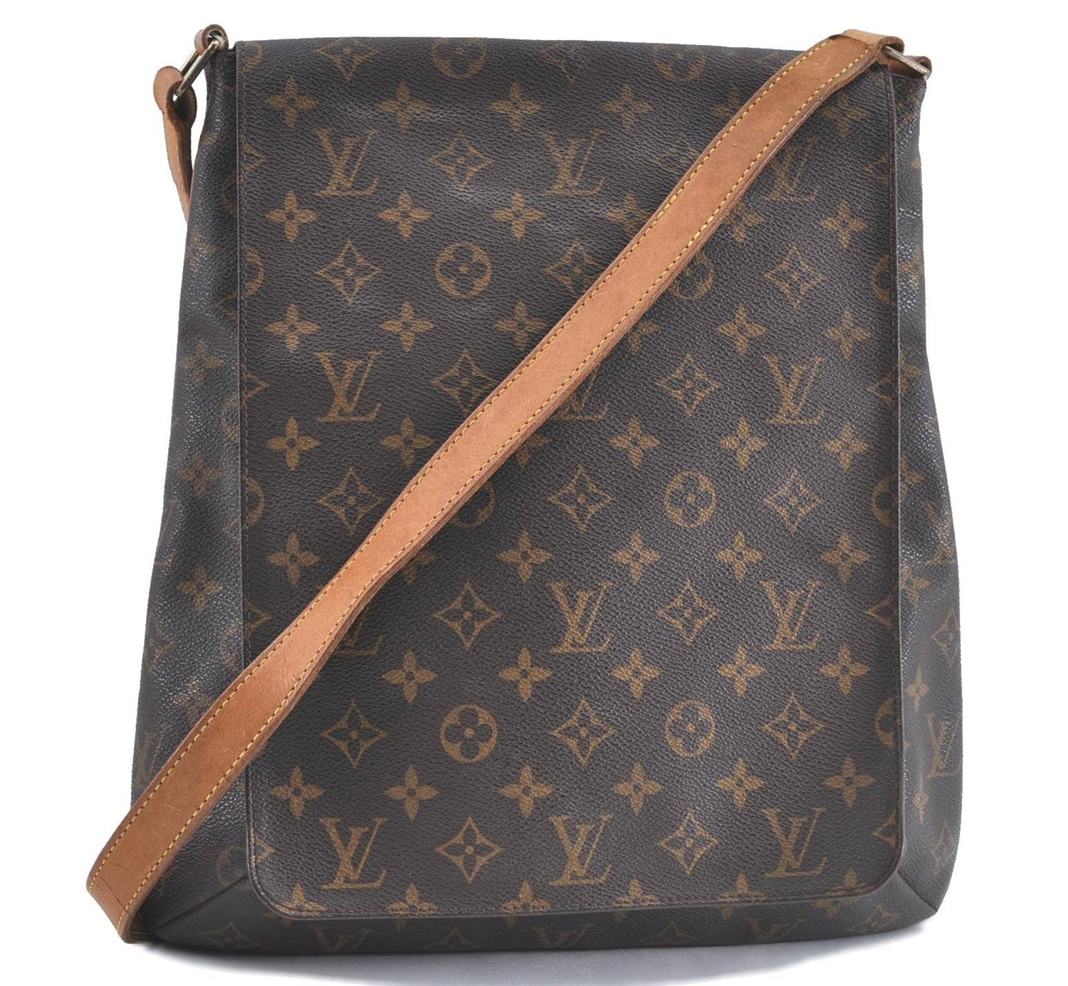 Authentic Louis Vuitton Monogram Musette Shoulder Cross Body Bag M51256 LV H9835