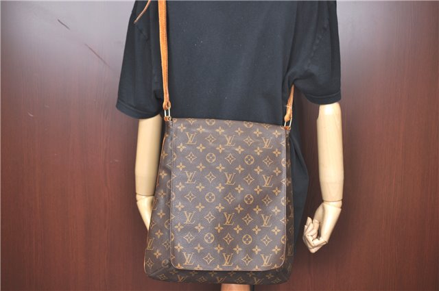 Authentic Louis Vuitton Monogram Musette Shoulder Cross Body Bag M51256 LV H9835